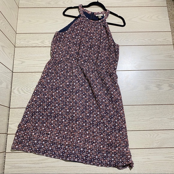 LOFT Pink and Blue Tank Top Dress - Picture 1 of 4